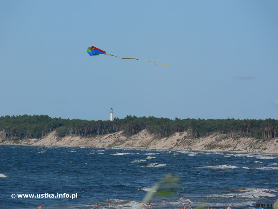 Orzechowo - widok na klif w Orzechowie